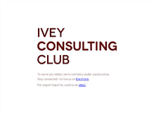 Tablet Screenshot of iveyconsultingclub.com